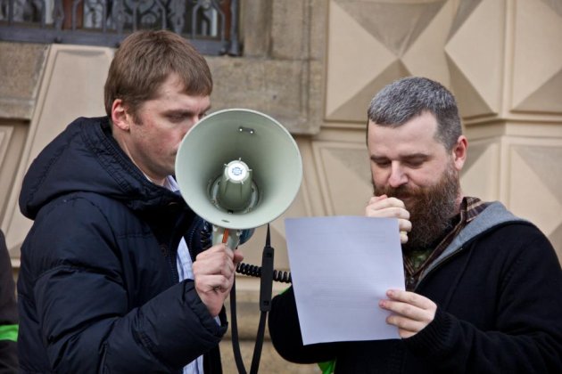 Отчет: Акция протеста в поддержку Ивана Бухта и Мартина Пезлар